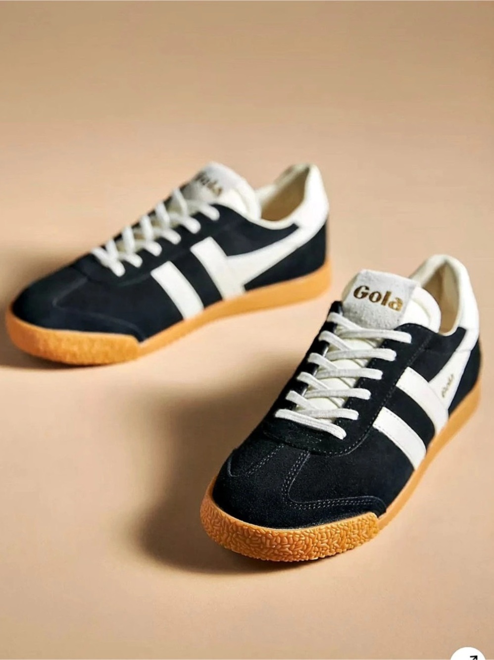 Gola Elan Color Sneakers in Black & White